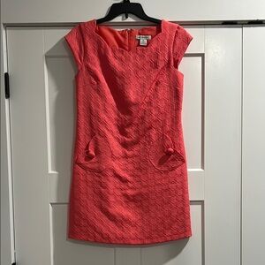 Liz Claiborne Orange Pink Sheath Mini Dress
